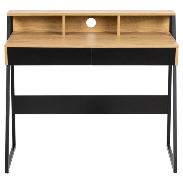 Biurko Reece czarny/naturalny - ACTONA